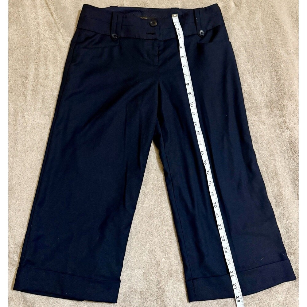 The Limited Size 2 Cassidy Fit Classic Cropped Dress Pants Navy Blue Stretch
